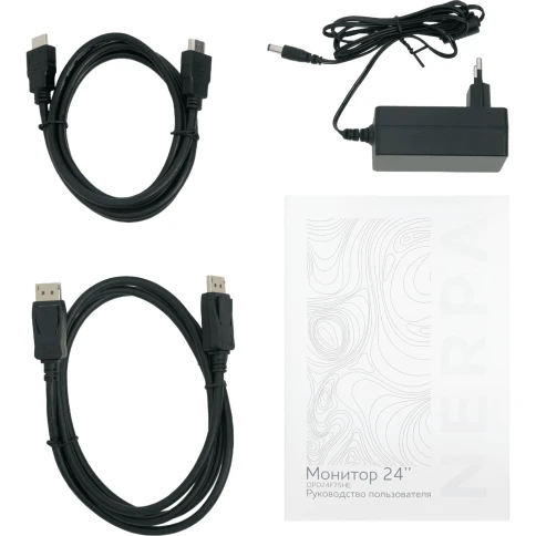 Монитор NERPA 24'' 1920x1080, IPS, 178/178, 5ms, 250cd/m2, 1000:1, 75Hz, DP/HDMI, no USB-A, LowBlueLight, intPWR, Black, 1y фото 6