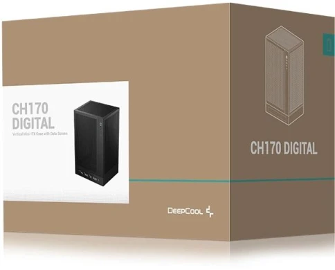 Корпус Deepcool CH170 DIGITAL черный mATX 1x120mm 1xUSB2.0 1xUSB3.0 audio bott PSU [R-CH170-BKNPI0D-G-1] фото 5