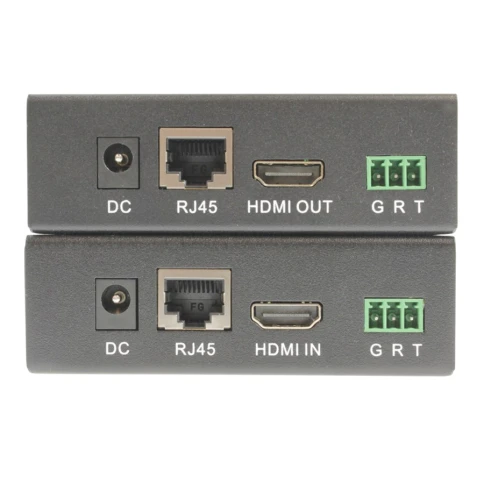 Комплект/ OSNOVO Комплект для передачи HDMI, RS232, ИК управления и питания по кабелю витой пары (HDBaseT). Расстояние передачи до 40м (4K2K(30Гц)), до 70м(1080p). Поддержка технологии Power over HDBaseT(PoH) фото 2
