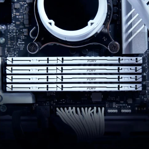 Память оперативная/ Kingston 32GB 5600MT/s DDR5 CL40 DIMM FURY Beast White XMP фото 6