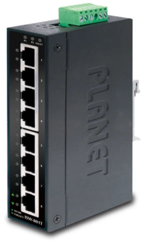 коммутатор/ PLANET IP30 Slim type 8-Port Industrial Gigabit Ethernet Switch (-40 to 75 degree C) фото 1