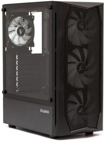 Корпус Zalman N4 REV.1 черный ATX 5x120mm 2x180mm 2xUSB2.0 1xUSB3.0 audio bott PSU [N4 REV.1 BLACK] фото 1