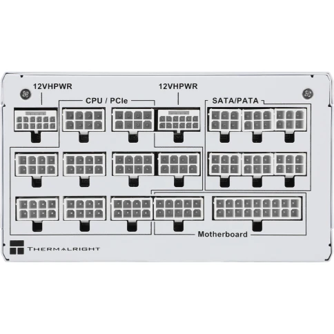 Блок питания 1650W/ Power Supply Thermalright, 1650W 80+ Platinum (ATX, 3.0, PCIe 5.0, Full modular, 1x24(20+4)pin 600mm, 4xCPU 8(4+4)pin, 9xPCIe*2 8(6+2)pin, 2x12VHPWR PCIe 5.0 12+4pin 650mm, 14xSATA, 5xMOLEX4pin, Active, 140x140mm, 170x150x86mm, OPP, OV фото 4