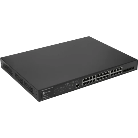 Коммутатор/ JetStream 28-port Gigabit L2+ Managed Switch with 24-port PoE+, PoE budget up to 384W, support SDN фото 1