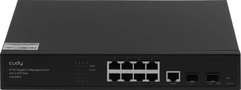 Коммутатор/ 8-Port Layer 2 Managed Gigabit Switch with 2 Gigabit SFP Slots фото 3