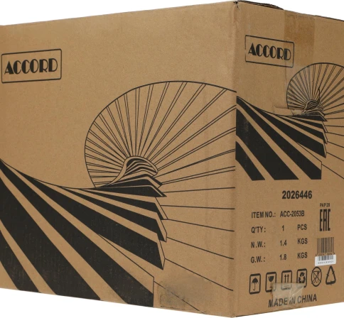 Корпус Accord Entry ACC-2053B черный mATX 1x80mm 1x120mm 2xUSB2.0 audio [ACC-2053B] фото 5