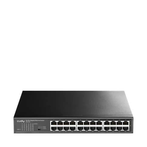 Коммутатор/ 24-Port Gigabit Switch, 24 Gigabit RJ45 Ports, IGMP Snooping, Loop Detection/Prevention, 802.1p/DSCP QoS, Switch/VLAN/Extend working mode DIP switch, Rack-mountable Steel Case, Power Saving, Plug & Play, Rack-Mount kits included фото 1