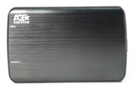 Внешний корпус для HDD/SSD AgeStar 3UB2A12 SATA пластик/алюминий черный 2.5" [3UB2A12] фото 3
