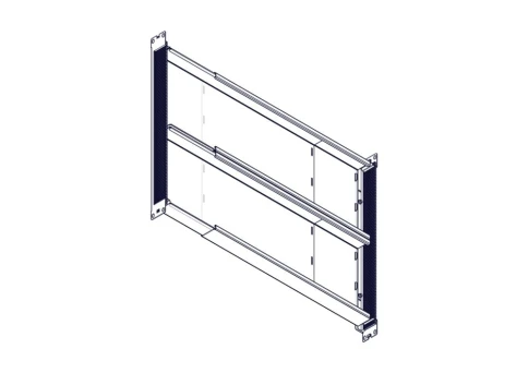 Longitudinal cable channel for cabinets of the Uniprom series, 1U, black фото 7