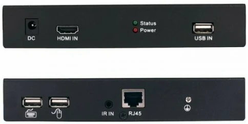 Комплект/ OSNOVO Комплект для передачи HDMI, USB, RS232, ИК-управления и аудио по сети Ethernet. Расстояние передачи "точка-точка" до 120м фото 2