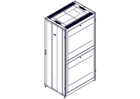 Шкаф Systeme Electric, серия Uniprom, 48U-800/1200, боковые панели 4шт, черный фото 5