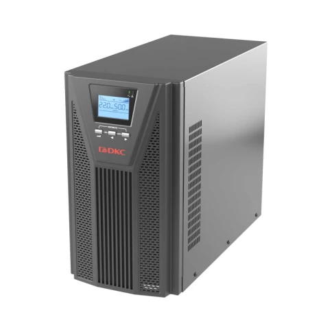 Онлайн ИБП ДКС серии Small Tower, 2000 ВА/1800 Вт, 1/1, 4xSchuko, EPO, USB, RS-232, RJ45, з/у 6А, без АКБ фото 1