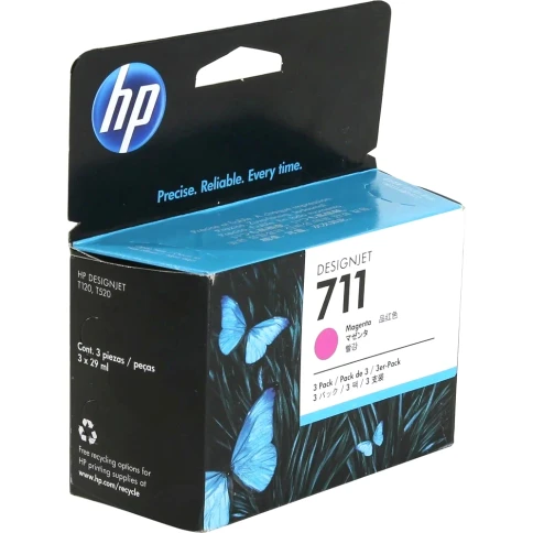 Набор картриджей/ HP 711 3-Pack 29-ml Mag Ink Cartridge фото 3