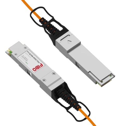 Кабель/ FT-Q100-AOC15m QSFP28 AOC модуль 100G, оптический кабель, 15 метров фото 1