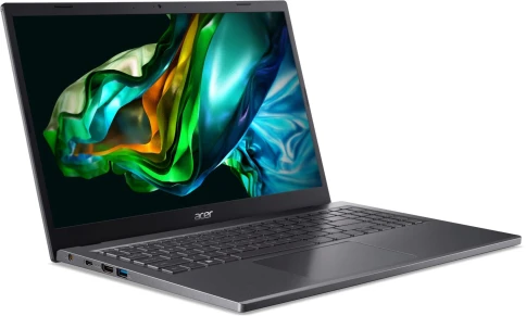 Ноутбук/ ACER Aspire A515-58P-759A 15.6"(1920x1080 (матовый))/Intel Core i7 1355U(1.7Ghz)/16384Mb/512PCISSDGb/noDVD/Int:Intel Iris Xe Graphics/Cam/BT/WiFi/50WHr/war 1y/1.8kg/Gray/NoOS фото 2