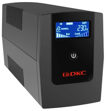 Линейно-интерактивный ИБП ДКС серии Info LCD, 1500 ВА/900 Вт, 1/1, 3xSchuko, USB + RJ45, LCD, 2x8Aч фото 2