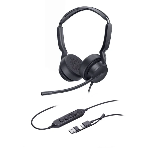 Гарнитура проводная/ Yealink UH42 Dual UC USB-C/A [1308215] фото 2