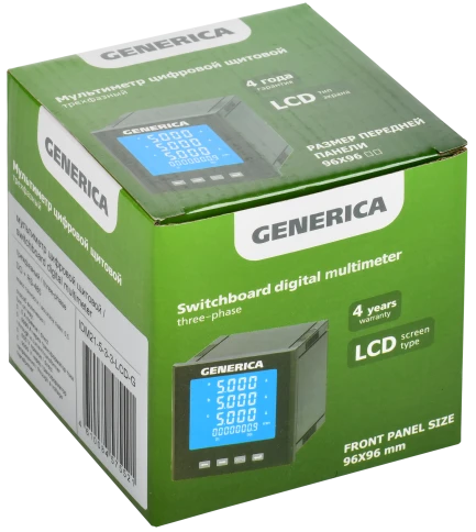Мультиметр цифр. щит. 3-ф. DO RS-485 96х96 LCD GENERICA фото 1