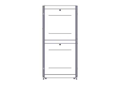 Шкаф Systeme Electric, серия Uniprom, 48U-800/1070, боковые панели 4шт, черный фото 4