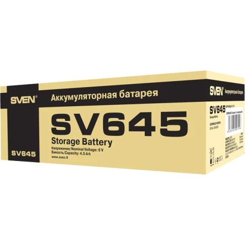 Батарея SVEN SV 645 (6V 4.5Ah), 6В, 4.5А*ч фото 4