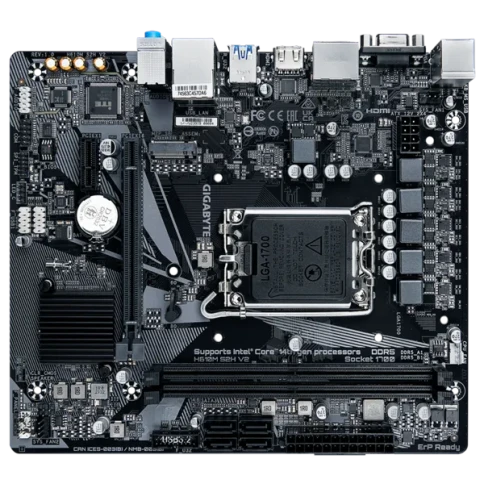 Материнская плата/ MB GIGABYTE INTEL H610 s1700, 2xDDR5(64GB), D-SUB/HDMI 2.1/2xDP, 1xPCIe 4.0x16, 1xPCIe 3.0, 1xLAN, 4xSATA 6Gb/s, 1xM.2, 2xUSB 3.2, 4xUSB 2.0, 1xPS/2, mATX фото 4