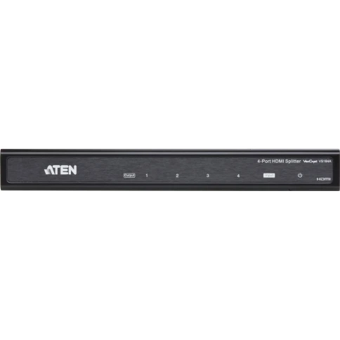 Разветвитель, электрон., HDMI, 1> 4Устройства,  20 метр.(24AWG)/15 метр.(28AWG), F, без шнуров, Б.П. 220> 5.3V, (до 1920x1200 60Hz;HDMI 1.3b/HDCP 1.1;HDTV 480p/720p/1080i/1080pкаскад до 3-х уровней)/ 4 PORT HDMI Splitter W/1.8M W/230V ADP. фото 2