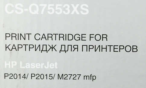 -/ Картридж лазерный Cactus CS-Q7553XS Q7553X черный (7000стр.) для HP P2014/P2015/M2727 фото 1